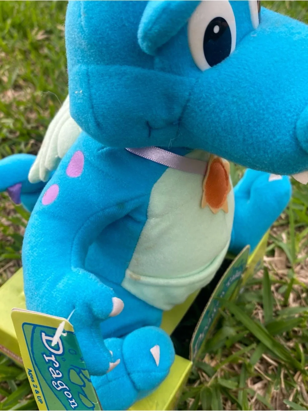 Playskool Dragon Tales Ord Plush Toy - Blue & Light Green